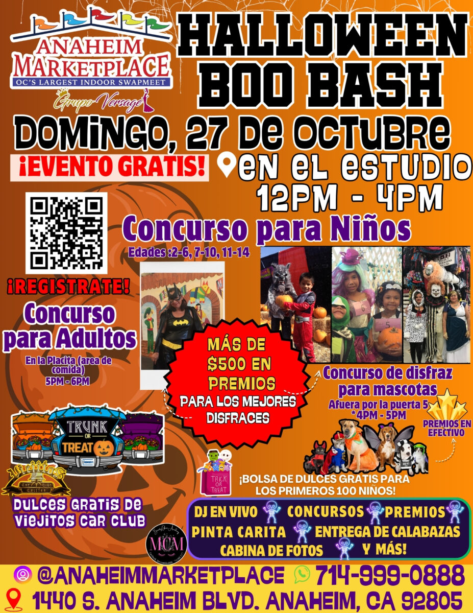 Spanish Flyer Halloween Boo Bash